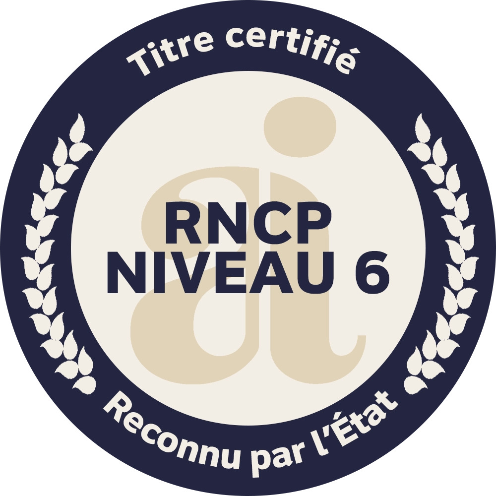 RNCP niveau 6 - Reconnu par l'etat