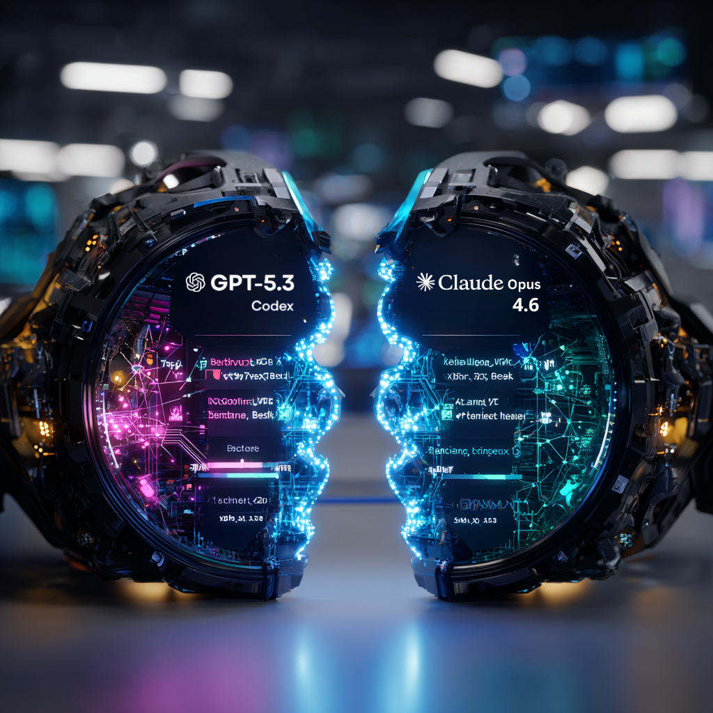 Claude Opus 4.6 et GPT-5.3 Codex dévoilés le même jour, la course aux modèles frontières s’accélère