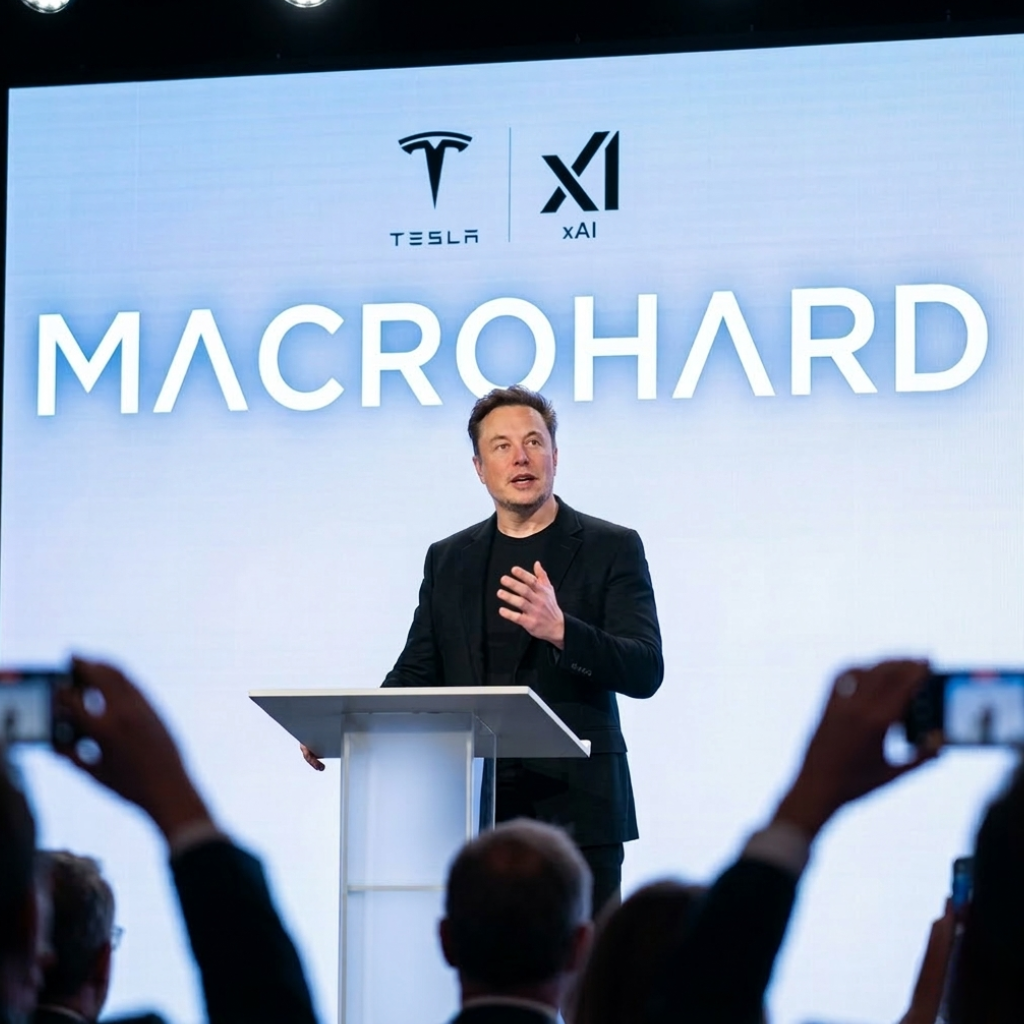 Musk dévoile “Macrohard”, un projet d’IA commun entre Tesla et xAI pour transformer le logiciel