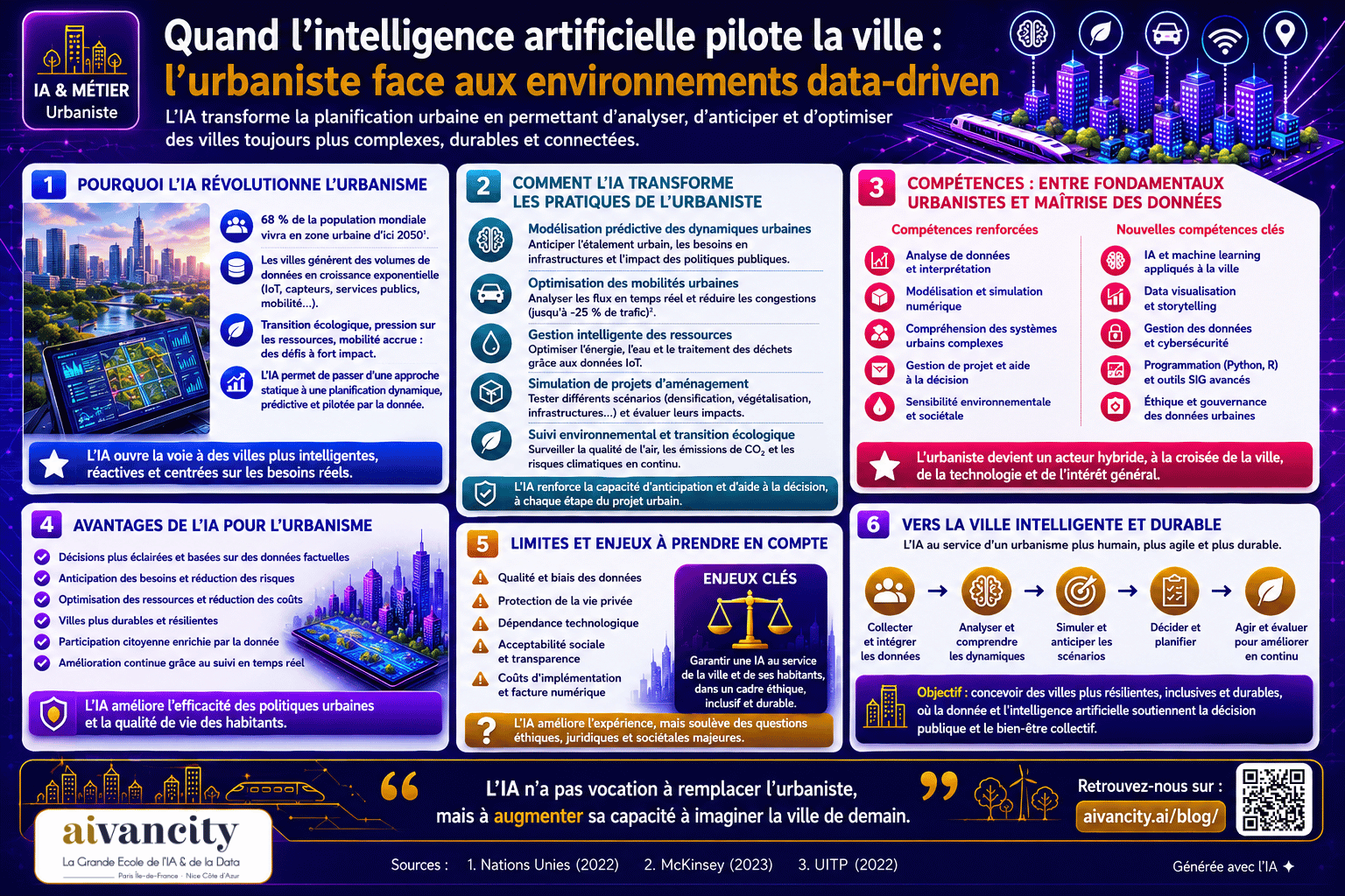 L’intelligence artificielle transforme l’urbanisme. Data, modélisation et systèmes intelligents redéfinissent le rôle de l’urbaniste dans les villes.