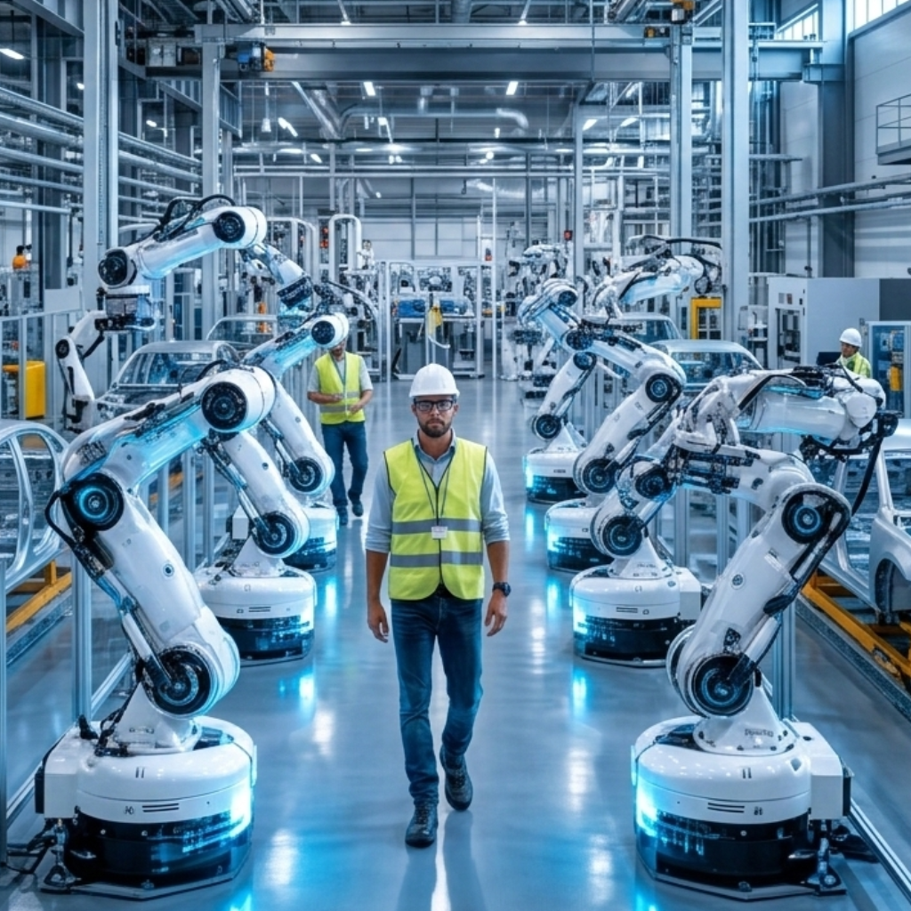 When Artificial Intelligence Drives Industry 4.0: The Industrial Engineer at the Crossroads of Data and Robotics